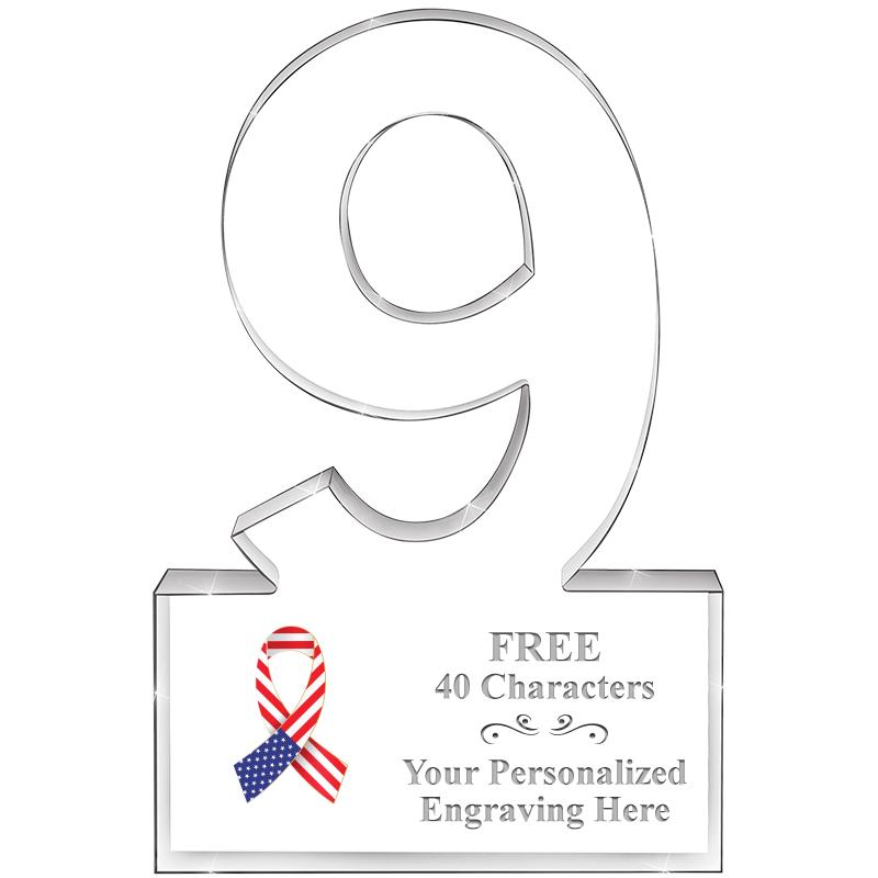 6" 9 YEARS OF SERVICE ACRYLIC