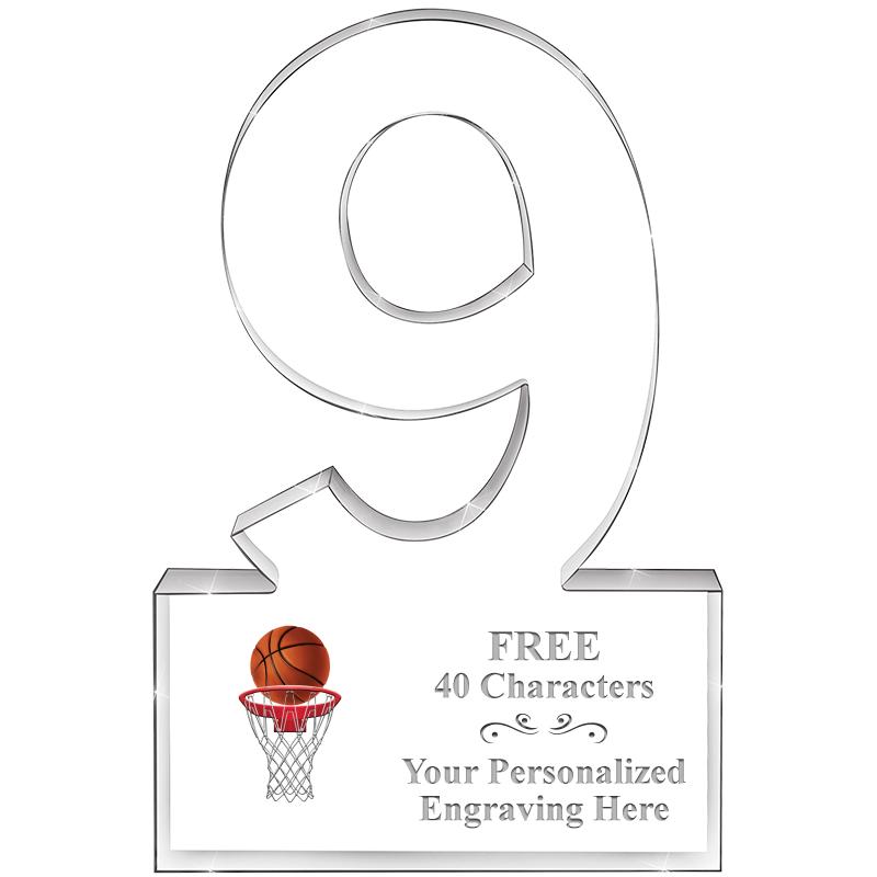 6" 9 YEARS OF SERVICE ACRYLIC