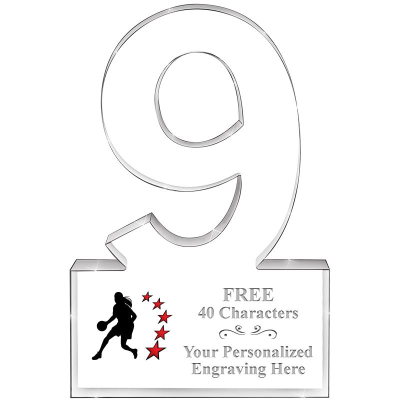 6" 9 YEARS OF SERVICE ACRYLIC