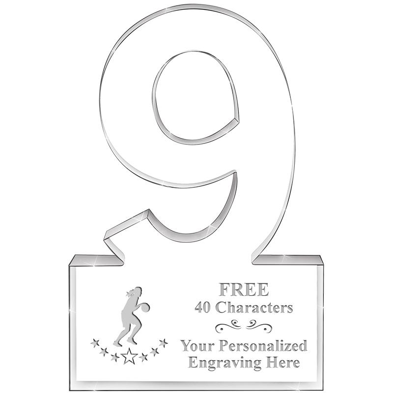 6" 9 YEARS OF SERVICE ACRYLIC