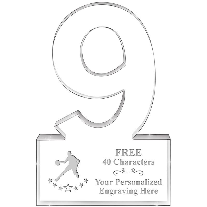 6" 9 YEARS OF SERVICE ACRYLIC