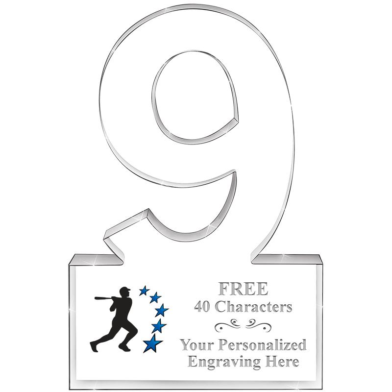 6" 9 YEARS OF SERVICE ACRYLIC