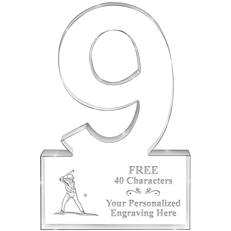 6" 9 YEARS OF SERVICE ACRYLIC