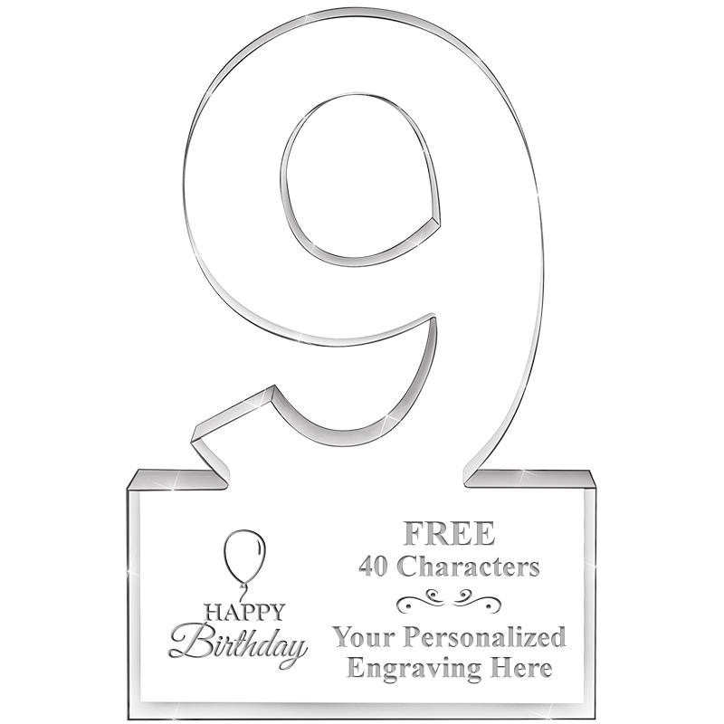 6" 9 YEARS OF SERVICE ACRYLIC