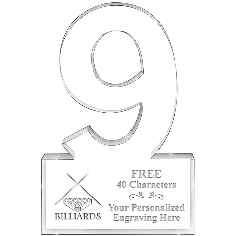 6" 9 YEARS OF SERVICE ACRYLIC