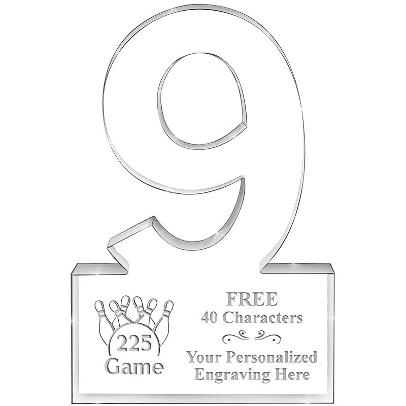 6" 9 YEARS OF SERVICE ACRYLIC