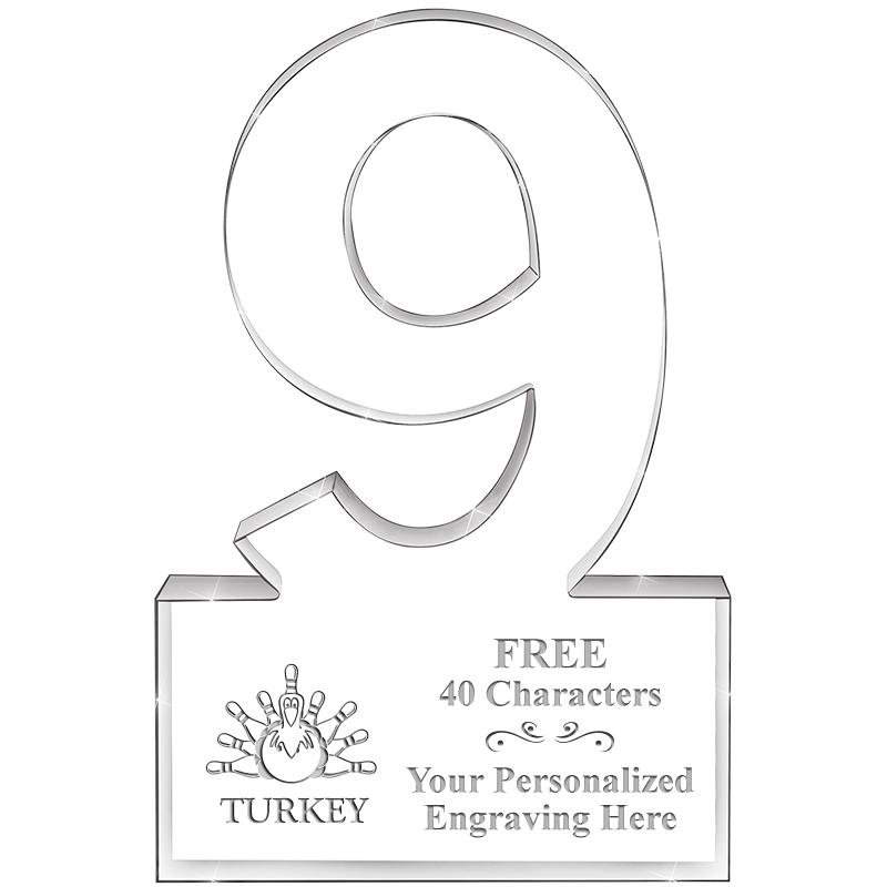 6" 9 YEARS OF SERVICE ACRYLIC