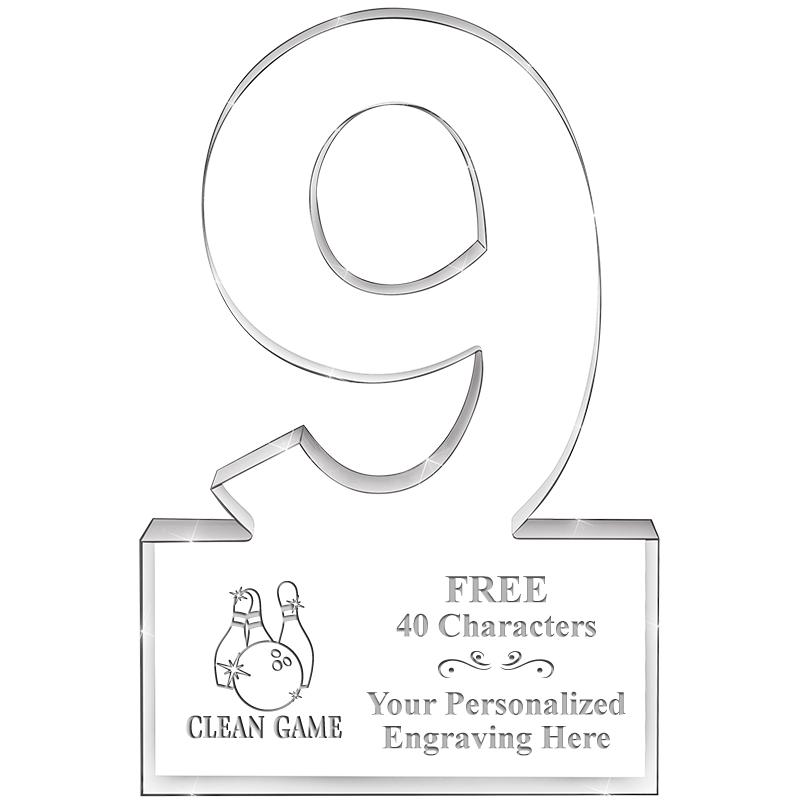 6" 9 YEARS OF SERVICE ACRYLIC