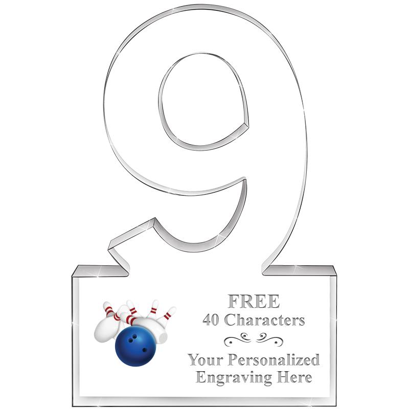 6" 9 YEARS OF SERVICE ACRYLIC