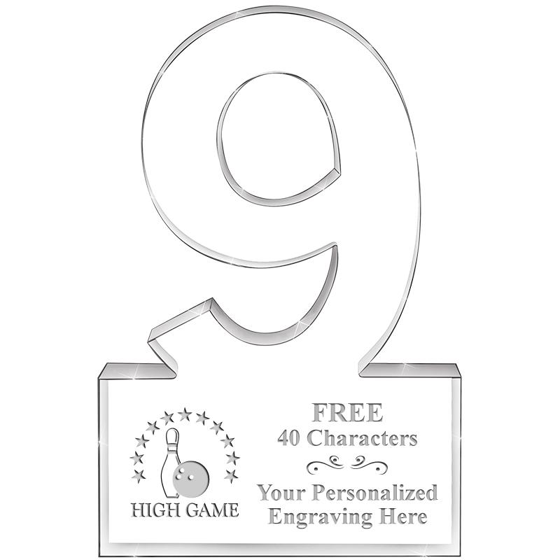 6" 9 YEARS OF SERVICE ACRYLIC