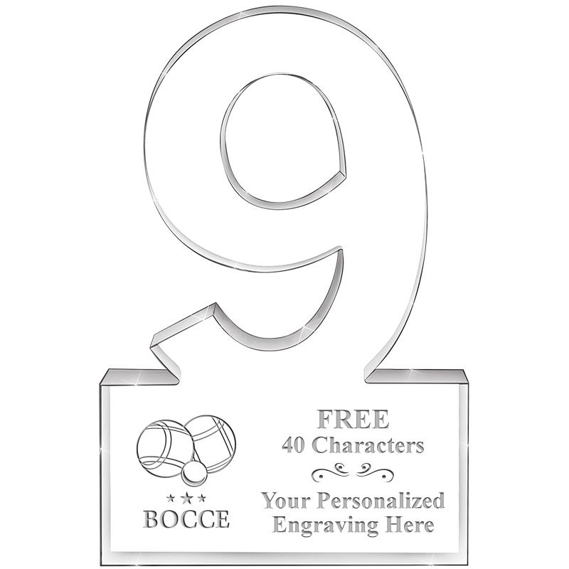 6" 9 YEARS OF SERVICE ACRYLIC