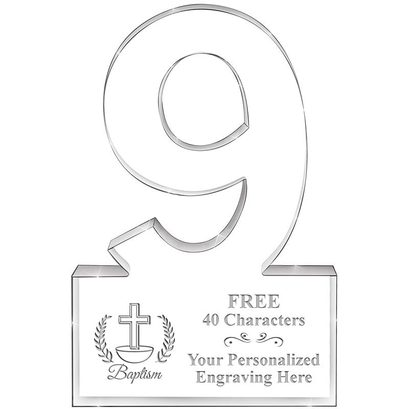 6" 9 YEARS OF SERVICE ACRYLIC