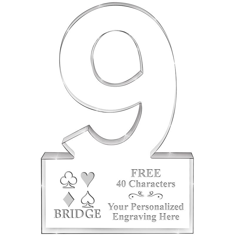 6" 9 YEARS OF SERVICE ACRYLIC