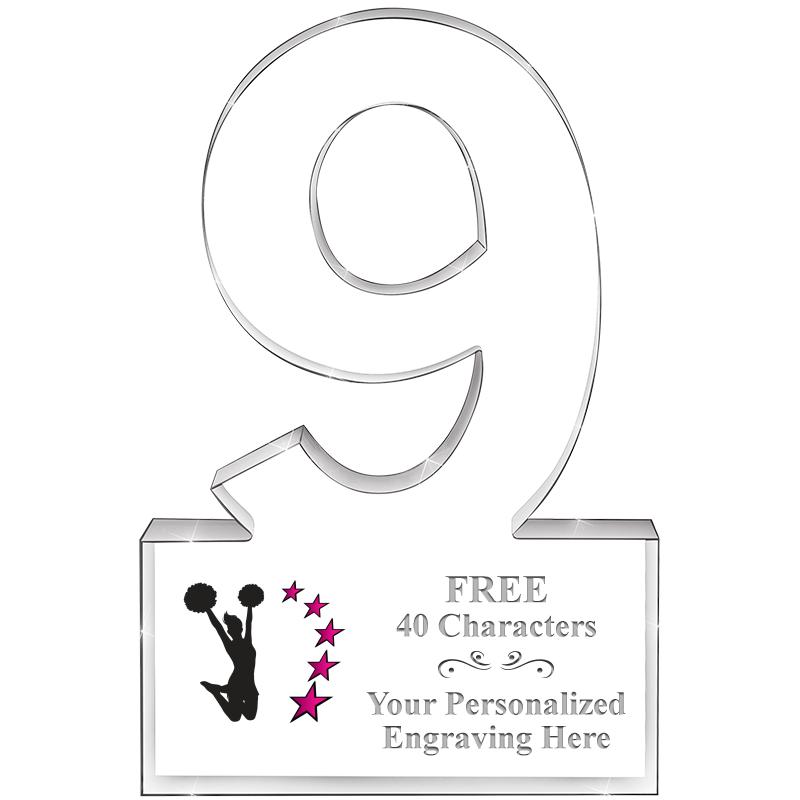 6" 9 YEARS OF SERVICE ACRYLIC