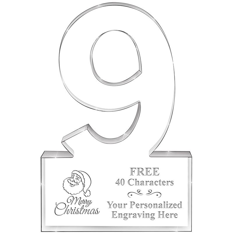 6" 9 YEARS OF SERVICE ACRYLIC