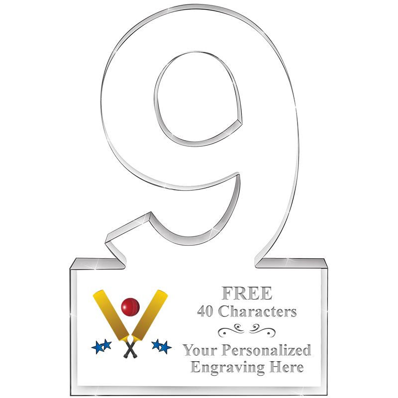 6" 9 YEARS OF SERVICE ACRYLIC