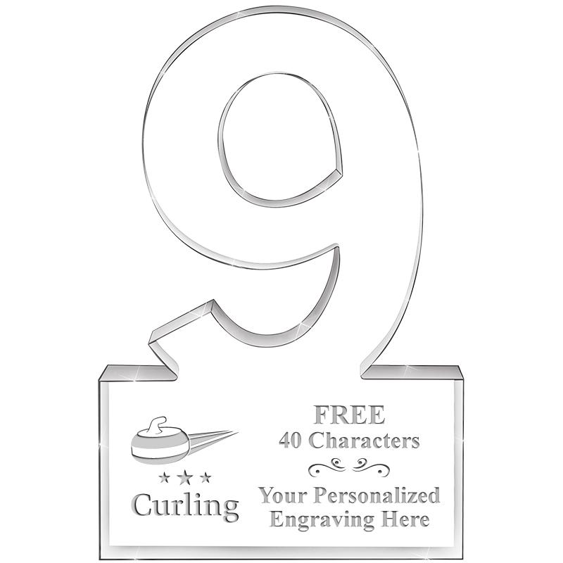 6" 9 YEARS OF SERVICE ACRYLIC