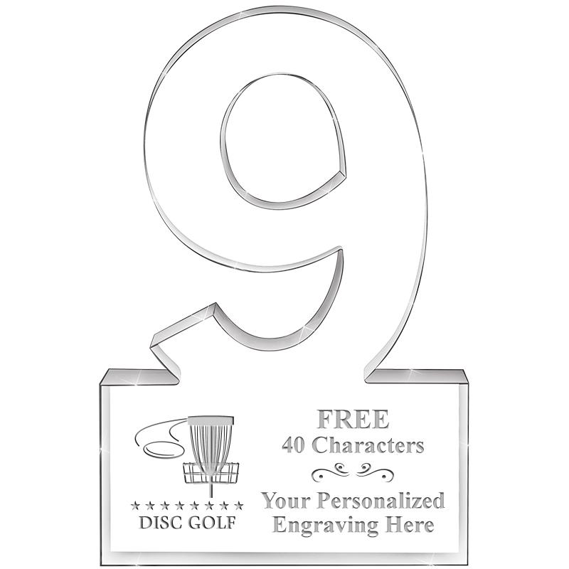 6" 9 YEARS OF SERVICE ACRYLIC