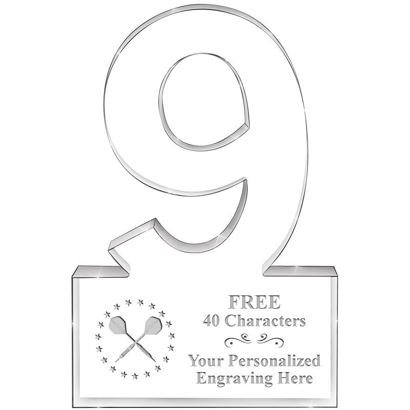 6" 9 YEARS OF SERVICE ACRYLIC