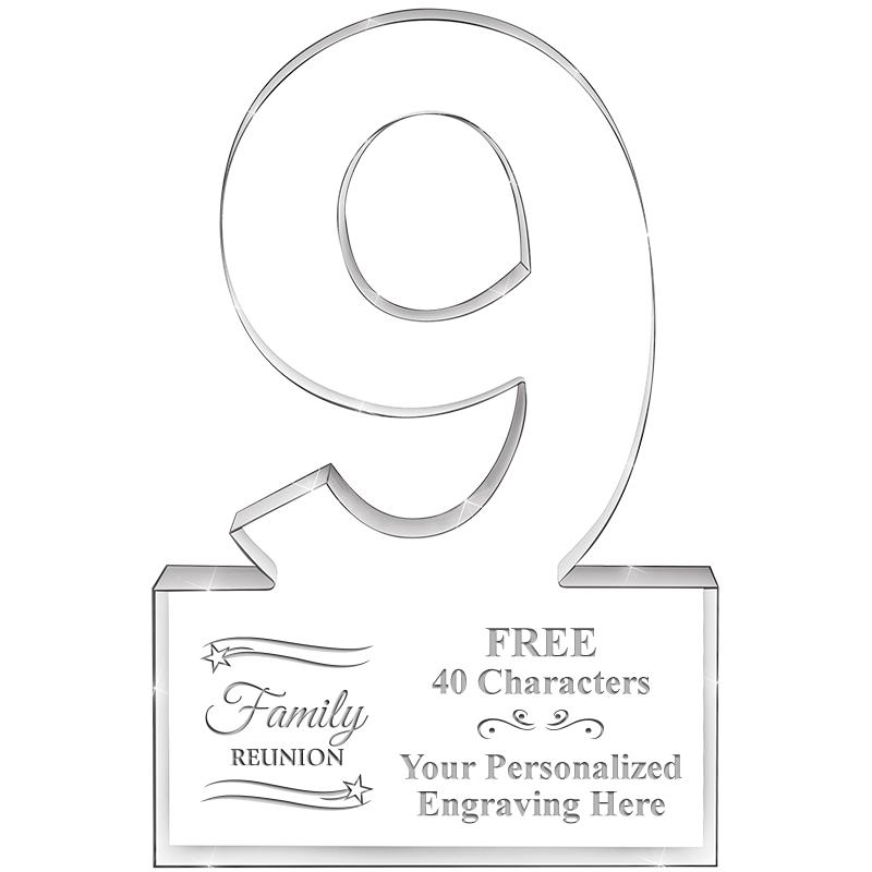 6" 9 YEARS OF SERVICE ACRYLIC
