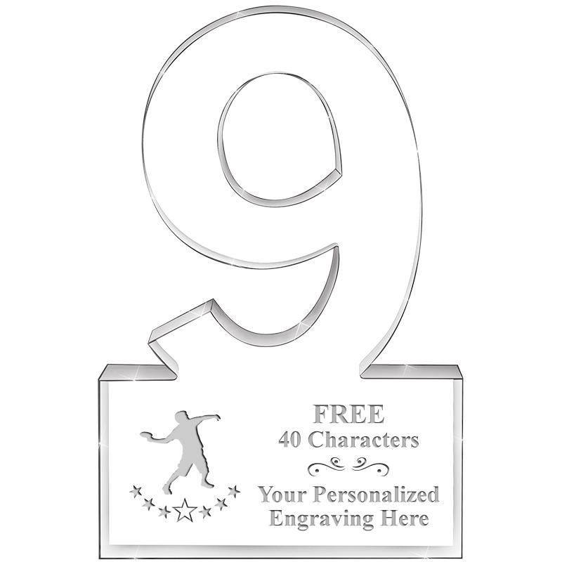 6" 9 YEARS OF SERVICE ACRYLIC