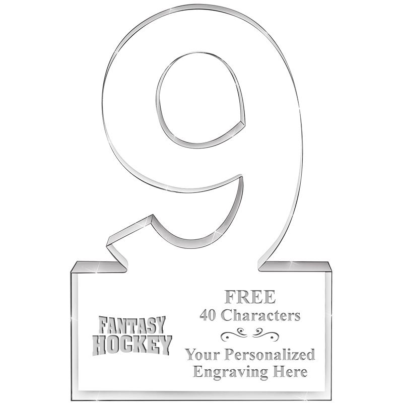 6" 9 YEARS OF SERVICE ACRYLIC