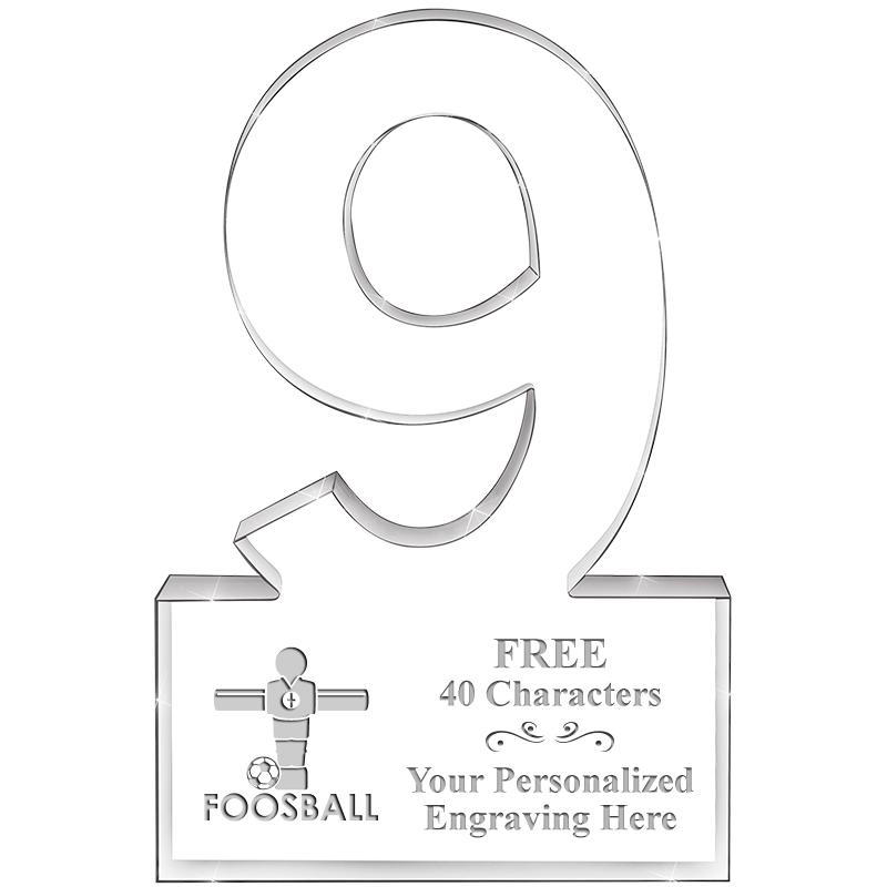 6" 9 YEARS OF SERVICE ACRYLIC