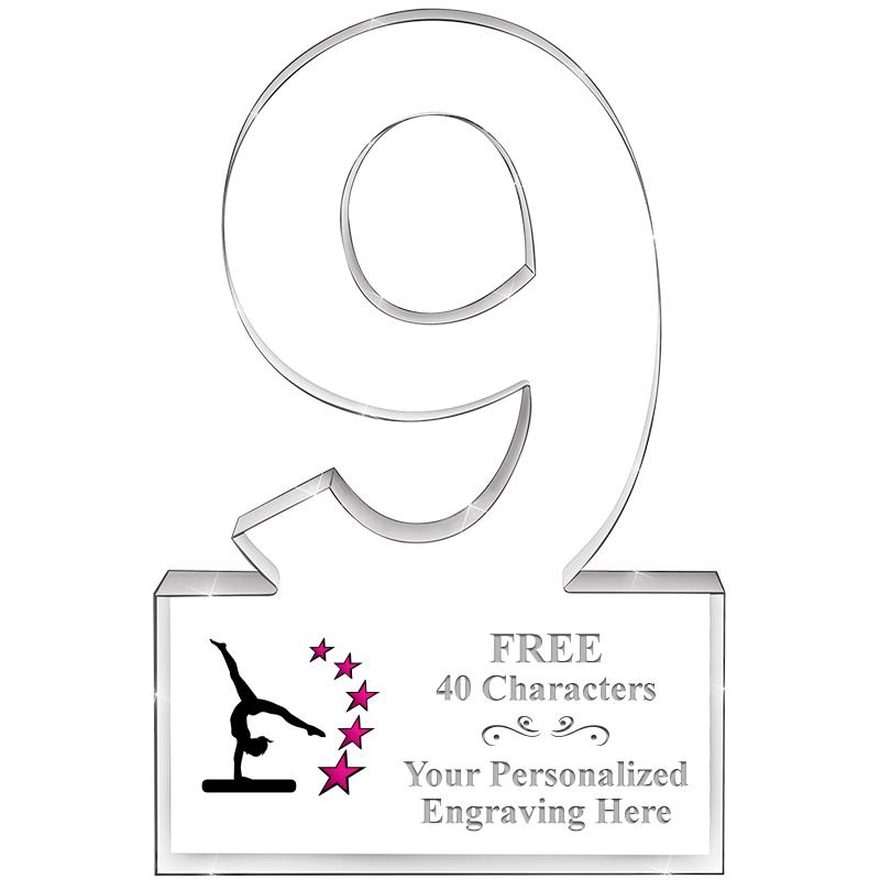 6" 9 YEARS OF SERVICE ACRYLIC