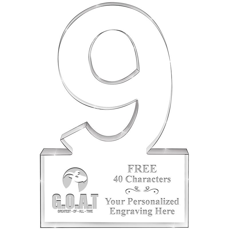 6" 9 YEARS OF SERVICE ACRYLIC