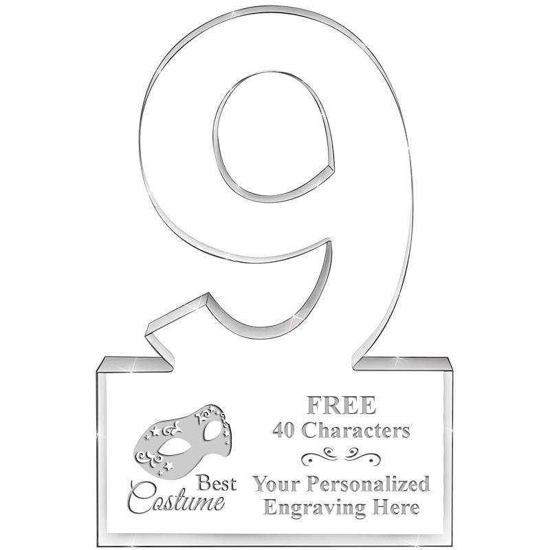 6" 9 YEARS OF SERVICE ACRYLIC