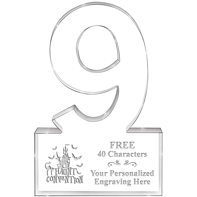 6" 9 YEARS OF SERVICE ACRYLIC