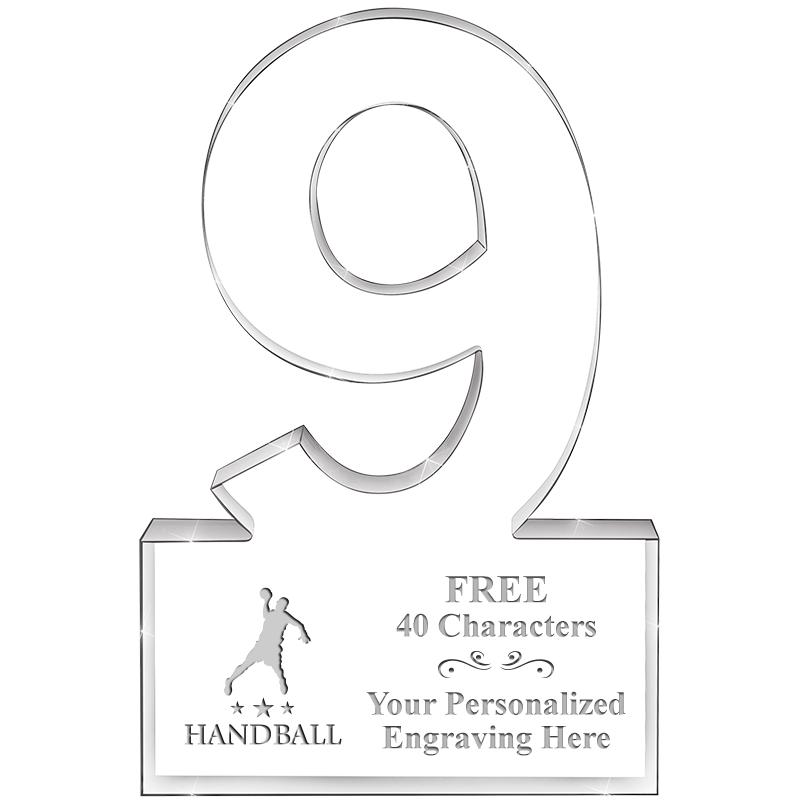 6" 9 YEARS OF SERVICE ACRYLIC