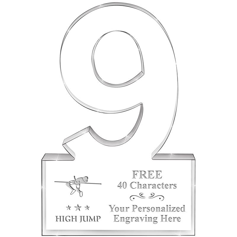 6" 9 YEARS OF SERVICE ACRYLIC