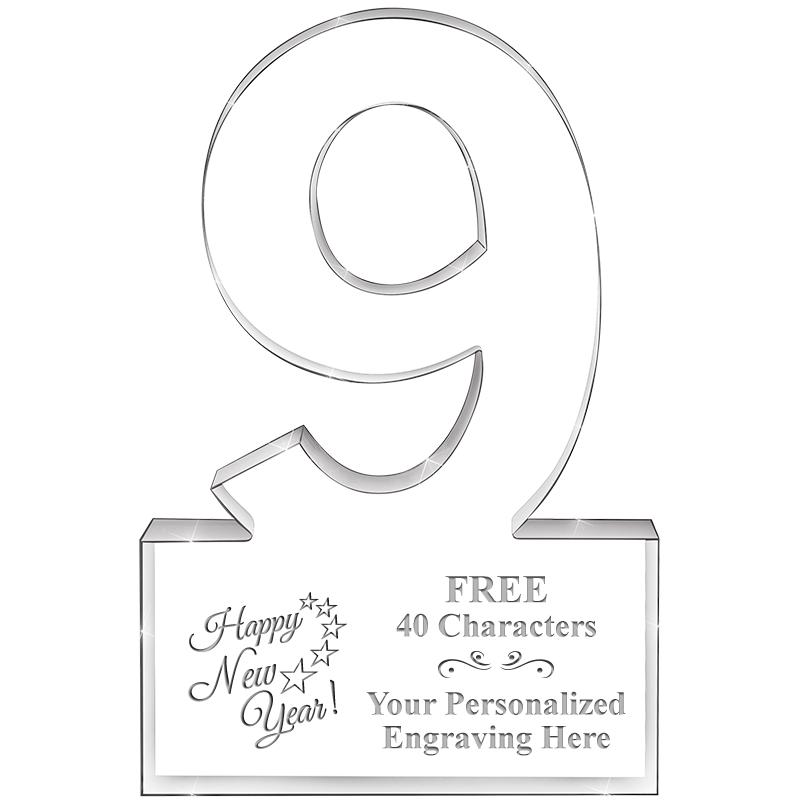 6" 9 YEARS OF SERVICE ACRYLIC