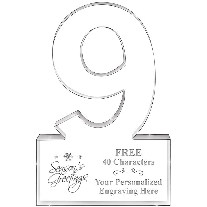 6" 9 YEARS OF SERVICE ACRYLIC