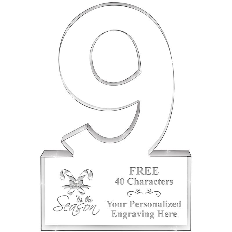 6" 9 YEARS OF SERVICE ACRYLIC