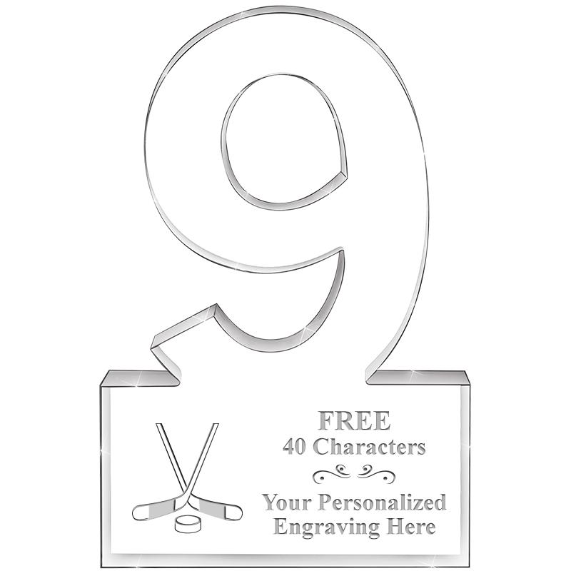 6" 9 YEARS OF SERVICE ACRYLIC