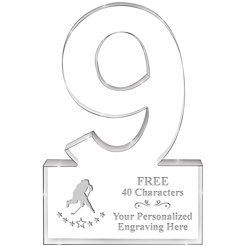 6" 9 YEARS OF SERVICE ACRYLIC