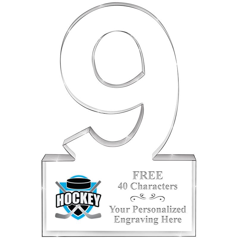 6" 9 YEARS OF SERVICE ACRYLIC