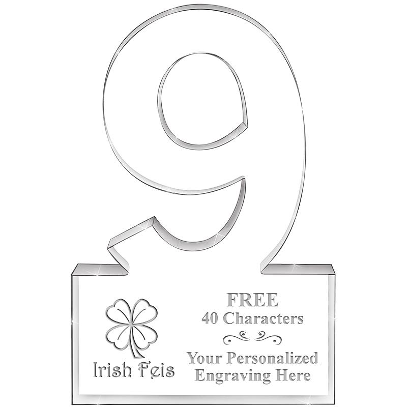 6" 9 YEARS OF SERVICE ACRYLIC