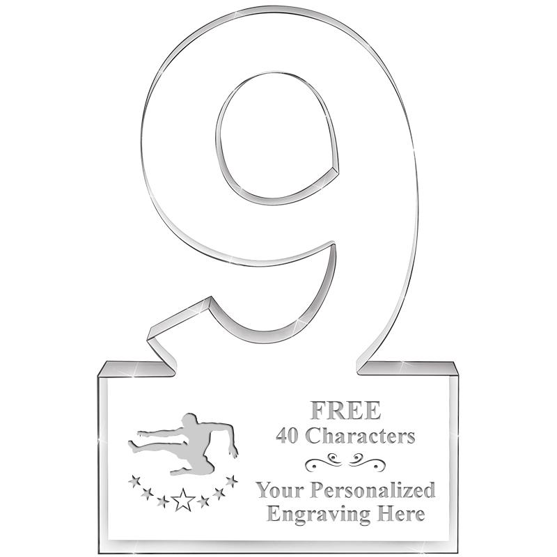 6" 9 YEARS OF SERVICE ACRYLIC