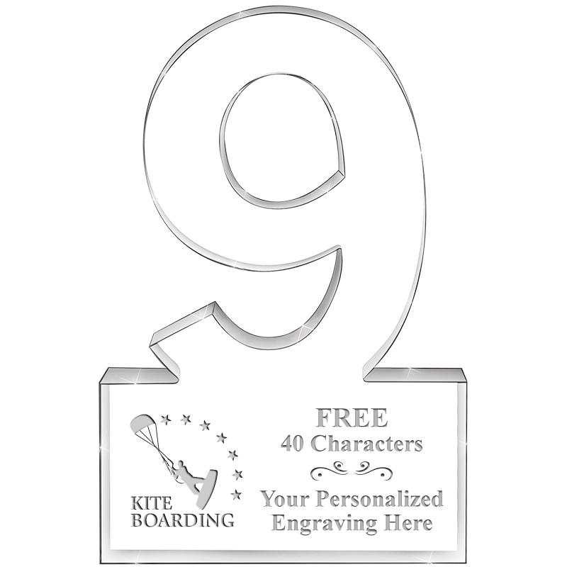6" 9 YEARS OF SERVICE ACRYLIC