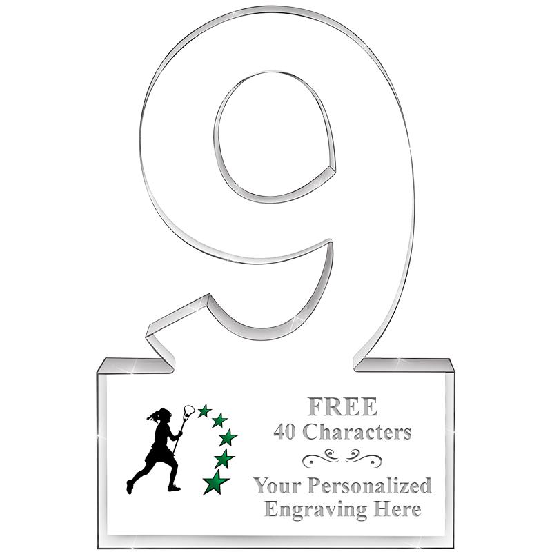 6" 9 YEARS OF SERVICE ACRYLIC