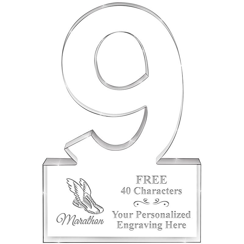 6" 9 YEARS OF SERVICE ACRYLIC