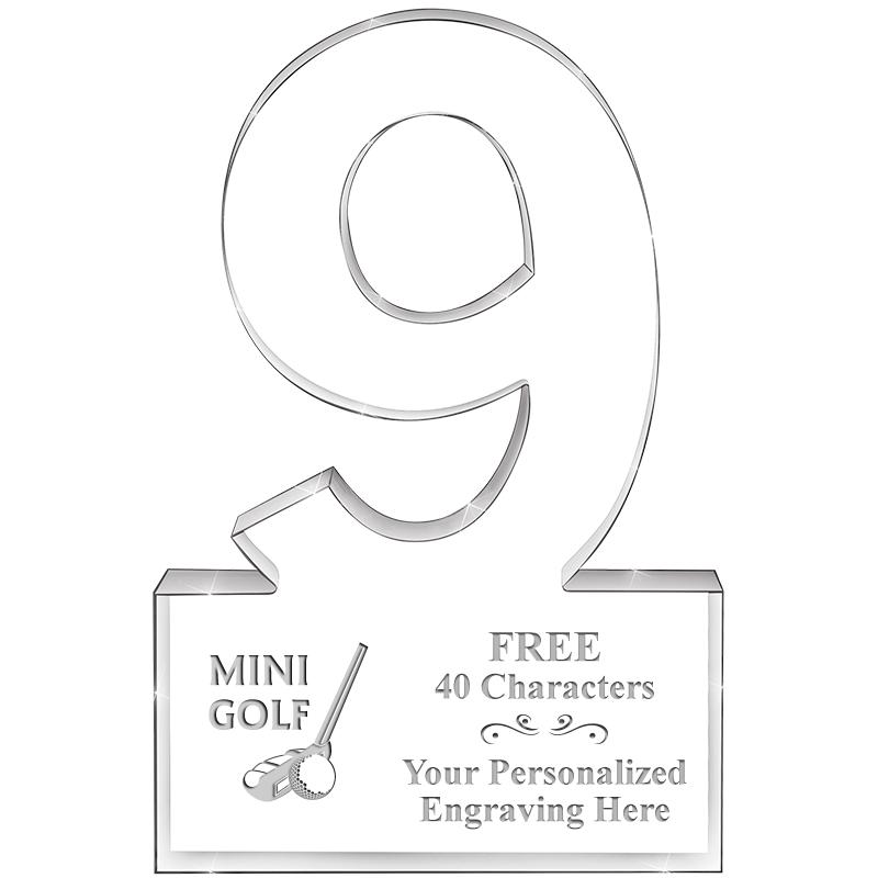 6" 9 YEARS OF SERVICE ACRYLIC