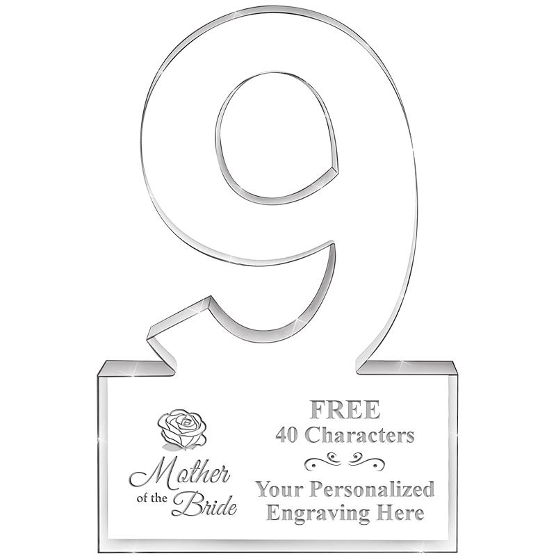 6" 9 YEARS OF SERVICE ACRYLIC