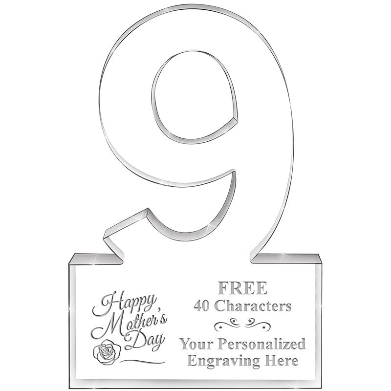 6" 9 YEARS OF SERVICE ACRYLIC