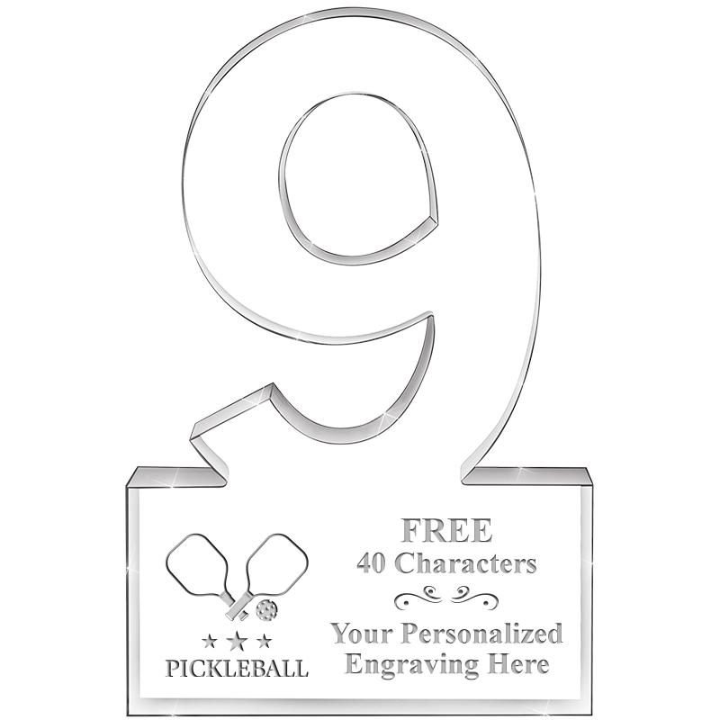 6" 9 YEARS OF SERVICE ACRYLIC