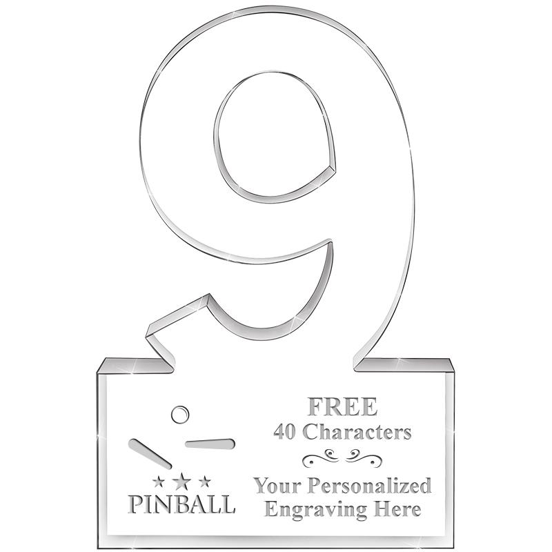 6" 9 YEARS OF SERVICE ACRYLIC