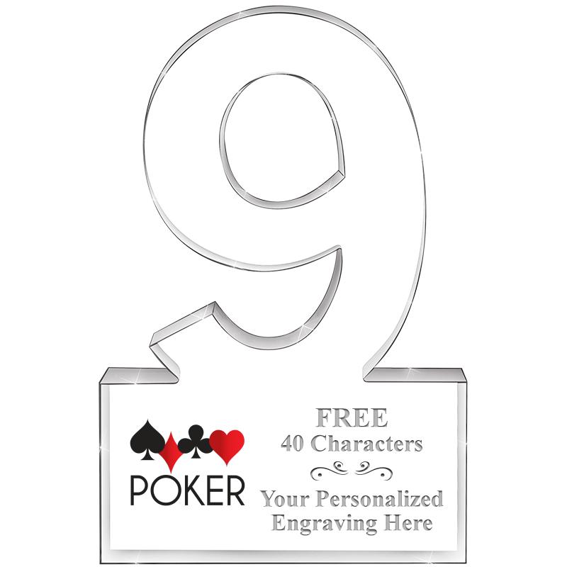 6" 9 YEARS OF SERVICE ACRYLIC